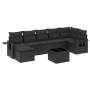 8-piece garden sofa set and black synthetic rattan cushions by , Garden sets - Ref: Foro24-3252822, Price: 518,59 €, Discount: %
