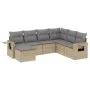 7-piece garden sofa set and beige synthetic rattan cushions by , Garden sets - Ref: Foro24-3252836, Price: 461,09 €, Discount: %
