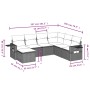 7-teiliges Gartensofa-Set und beigefarbene synthetische Rattankissen von , Gartensets - Ref: Foro24-3252836, Preis: 468,67 €,...