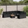 Set de sofás de jardín 10 pzas cojines ratán sintético negro de , Conjuntos de jardín - Ref: Foro24-3257049, Precio: 667,36 €...
