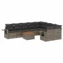 10-teilige Gartensofagarnitur mit grauen synthetischen Rattankissen von , Gartensets - Ref: Foro24-3257054, Preis: 611,46 €, ...