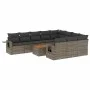 11-piece garden sofa set and gray synthetic rattan cushions by , Garden sets - Ref: Foro24-3257075, Price: 655,19 €, Discount: %