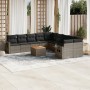11-teilige Gartensofagarnitur und graue synthetische Rattankissen von , Gartensets - Ref: Foro24-3257089, Preis: 644,93 €, Ra...