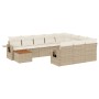 11-teiliges Gartensofa-Set mit beigen synthetischen Rattankissen von , Gartensets - Ref: Foro24-3257080, Preis: 708,07 €, Rab...