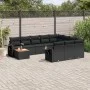 Set de sofás de jardín 11 pzas y cojines ratán sintético negro de , Conjuntos de jardín - Ref: Foro24-3257077, Precio: 692,48...