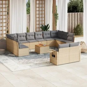 Garden sofa set with beige cushions mix 13 pieces PE rattan by , Garden sets - Ref: Foro24-3257130, Price: 844,00 €, Discount: %
