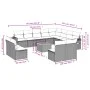 Gartensofa-Set mit Kissen, 13-teilig, graues synthetisches Rattan von , Gartensets - Ref: Foro24-3257145, Preis: 798,95 €, Ra...