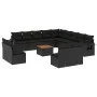 14-piece garden sofa set with black synthetic rattan cushions by , Garden sets - Ref: Foro24-3257147, Price: 864,56 €, Discou...