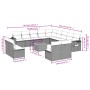 14-piece garden sofa set with black synthetic rattan cushions by , Garden sets - Ref: Foro24-3257147, Price: 861,90 €, Discou...