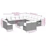 14-piece garden sofa set with black synthetic rattan cushions by , Garden sets - Ref: Foro24-3257147, Price: 864,56 €, Discou...