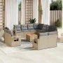 Garden sofa set with beige cushions mix 12 pieces PE rattan by , Garden sets - Ref: Foro24-3257158, Price: 933,33 €, Discount: %