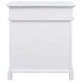 Mueble zapatero de madera de Paulownia blanco 50x28x58 cm de vidaXL, Zapateros y organizadores de calzado - Ref: Foro24-28408...