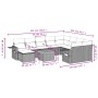 11-teilige Gartensofagarnitur und graue synthetische Rattankissen von , Gartensets - Ref: Foro24-3257187, Preis: 667,68 €, Ra...