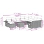 11-teiliges Gartensofa-Set mit beigen synthetischen Rattankissen von , Gartensets - Ref: Foro24-3257185, Preis: 785,12 €, Rab...