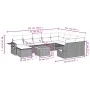 11-teiliges Gartensofa-Set mit beigen synthetischen Rattankissen von , Gartensets - Ref: Foro24-3257185, Preis: 754,33 €, Rab...