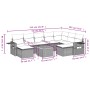 Garden sofa set with beige cushions 10 pieces synthetic rattan by , Garden sets - Ref: Foro24-3257179, Price: 640,17 €, Disco...