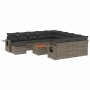 Garden sofa set with cushions 13 pieces gray synthetic rattan by , Garden sets - Ref: Foro24-3257201, Price: 788,61 €, Discou...