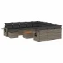Gartensofa-Set mit Kissen, 13-teilig, graues synthetisches Rattan von , Gartensets - Ref: Foro24-3257201, Preis: 811,95 €, Ra...