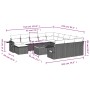 Garden sofa set with cushions 13 pieces gray synthetic rattan by , Garden sets - Ref: Foro24-3257201, Price: 788,61 €, Discou...