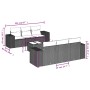 7-piece garden dining set and black synthetic rattan cushions by , Garden sets - Ref: Foro24-3254642, Price: 524,60 €, Discou...