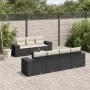 8-piece garden sofa set and black synthetic rattan cushions by , Garden sets - Ref: Foro24-3254663, Price: 531,07 €, Discount: %