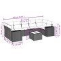 Garden sofa set with beige cushions 8 pcs PE rattan by , Garden sets - Ref: Foro24-3254675, Price: 568,72 €, Discount: %