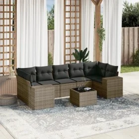 8-teiliges Gartensofa-Set und graue synthetische Rattankissen von , Gartensets - Ref: Foro24-3254677, Preis: 515,65 €, Rabatt: %