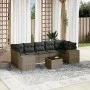 8-piece garden sofa set and gray synthetic rattan cushions by , Garden sets - Ref: Foro24-3254677, Price: 515,65 €, Discount: %