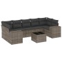 8-piece garden sofa set and gray synthetic rattan cushions by , Garden sets - Ref: Foro24-3254677, Price: 506,74 €, Discount: %