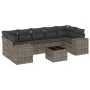 8-piece garden sofa set and gray synthetic rattan cushions by , Garden sets - Ref: Foro24-3254677, Price: 515,65 €, Discount: %