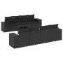 Set de sofás de jardín 8 piezas y cojines ratán sintético negro de , Conjuntos de jardín - Ref: Foro24-3254682, Precio: 624,5...
