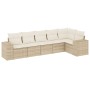 Garden sofa set with cushions 6 pieces beige synthetic rattan by , Garden sets - Ref: Foro24-3254925, Price: 474,03 €, Discou...