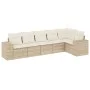 Garden sofa set with cushions 6 pieces beige synthetic rattan by , Garden sets - Ref: Foro24-3254925, Price: 473,63 €, Discou...