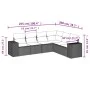 Gartensofa-Set mit Kissen, 6-teilig, beiges synthetisches Rattan von , Gartensets - Ref: Foro24-3254946, Preis: 439,35 €, Rab...