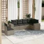 6-teiliges Gartenmöbel-Set und graue synthetische Rattankissen von , Gartensets - Ref: Foro24-3254967, Preis: 400,91 €, Rabat...