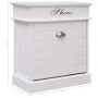 Paulownia Schuhschrank aus Holz weiß 50x28x58 cm von vidaXL, Schuhregale und Schuhorganisatoren - Ref: Foro24-284083, Preis: ...
