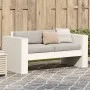 2-Sitzer-Gartensofa aus massivem weißem Kiefernholz, 134 x 60 x 62 cm von , Outdoor-Sofas - Ref: Foro24-832370, Preis: 142,94...