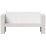 2-Sitzer-Gartensofa aus massivem weißem Kiefernholz, 134 x 60 x 62 cm von , Outdoor-Sofas - Ref: Foro24-832370, Preis: 144,52...
