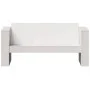Sofá de jardín 2 plazas madera maciza pino blanco 134x60x62 cm de , Sofás de exterior - Ref: Foro24-832370, Precio: 142,57 €,...