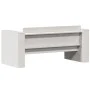 2-Sitzer-Gartensofa aus massivem weißem Kiefernholz, 134 x 60 x 62 cm von , Outdoor-Sofas - Ref: Foro24-832370, Preis: 142,94...