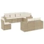 Garden sofa set with beige cushions 8 pcs PE rattan by , Garden sets - Ref: Foro24-3255175, Price: 670,15 €, Discount: %