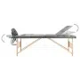Massage table 3 zones anthracite wood structure 186x68 cm by vidaXL, massage tables - Ref: Foro24-110172, Price: 149,07 €, Di...