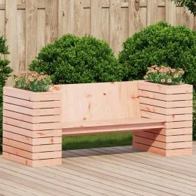 Douglas solid wood bench with planters 167.5x60x65 cm by , Outdoor sofas - Ref: Foro24-832546, Price: 183,62 €, Discount: %