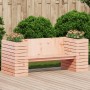 Douglas Massivholzbank mit Pflanzgefäßen 167,5x60x65 cm von , Outdoor-Sofas - Ref: Foro24-832546, Preis: 192,45 €, Rabatt: %