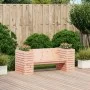 Douglas Massivholzbank mit Pflanzgefäßen 167,5x60x65 cm von , Outdoor-Sofas - Ref: Foro24-832546, Preis: 192,34 €, Rabatt: %