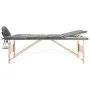Massage table 3 zones anthracite wood structure 186x68 cm by vidaXL, massage tables - Ref: Foro24-110172, Price: 149,07 €, Di...