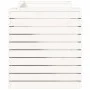 Bench with planters solid white pine wood 167.5x60x65 cm by , Outdoor sofas - Ref: Foro24-832544, Price: 200,97 €, Discount: %