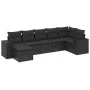7-piece garden dining set and black synthetic rattan cushions by , Garden sets - Ref: Foro24-3255212, Price: 460,88 €, Discou...