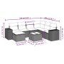 Garden sofa set with beige cushions 8 pcs PE rattan by , Garden sets - Ref: Foro24-3255246, Price: 521,97 €, Discount: %