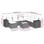 Garden sofa set with beige cushions 8 pcs PE rattan by , Garden sets - Ref: Foro24-3255246, Price: 531,80 €, Discount: %